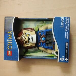 Lego Chima Laval Blue Tan and Yellow Figure Alarm Clock